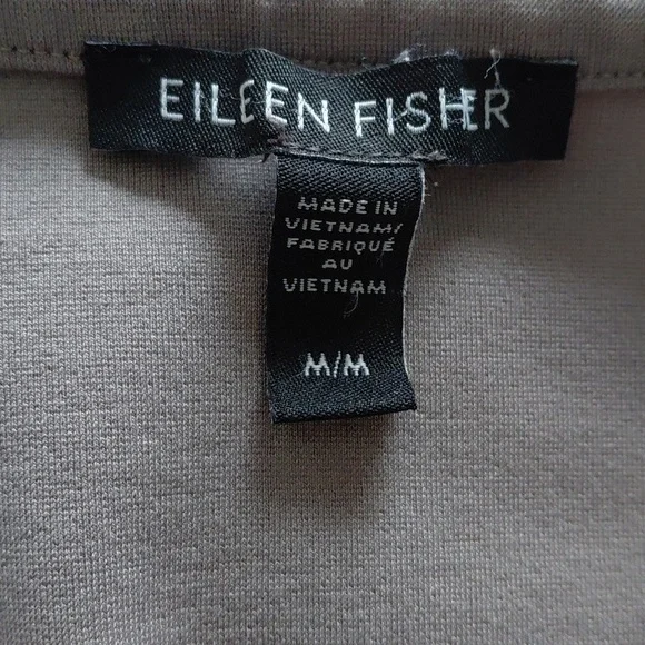 Casual Long Sleeve Eileen Fisher Top in Taupe - Picture 3 of 5